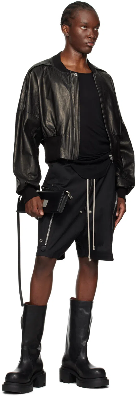 RICK OWENS Black Bauhaus Bogun Boots In 09 Black