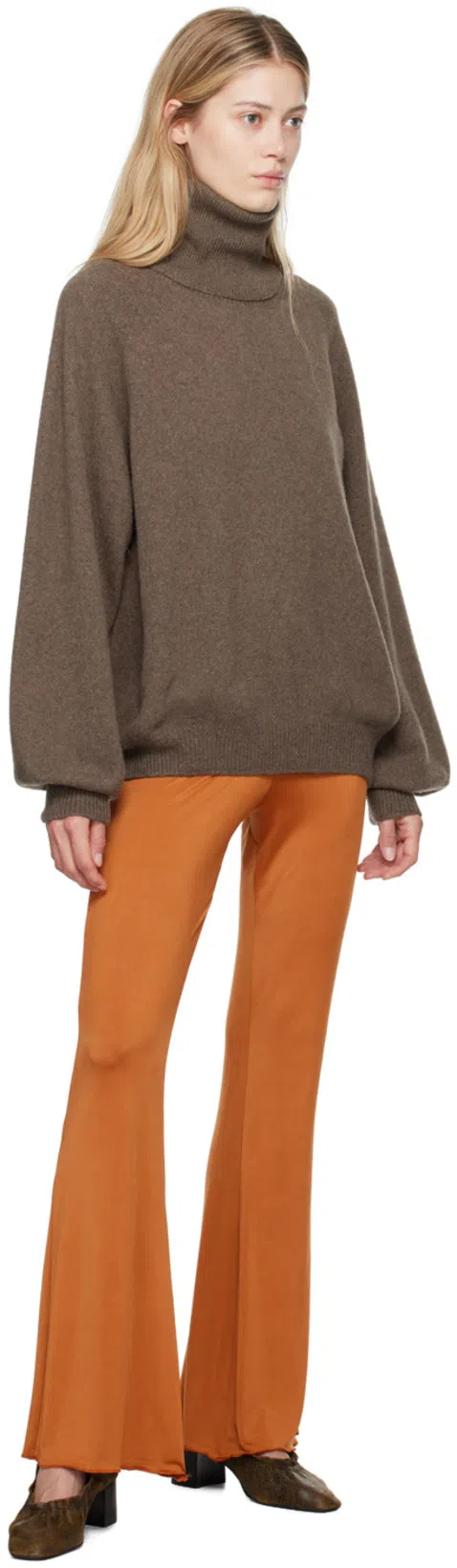 GIMAGUAS Pantalone Olimpia In Poliestere Stretch Bronzo Donna In Orange