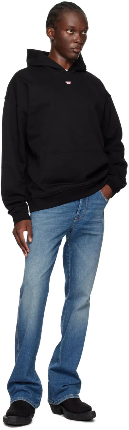 DIESEL Sweatshirt With Logo And Hood In Black