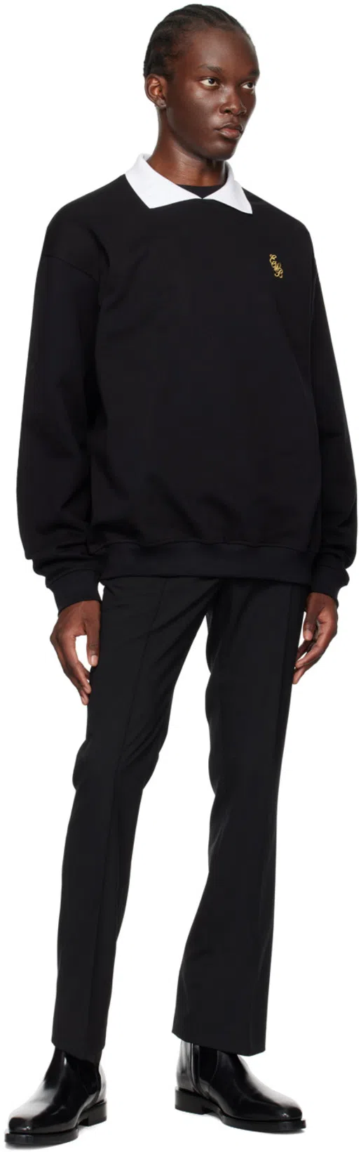 FERRAGAMO Squared Toe Ankle Boot In Nero