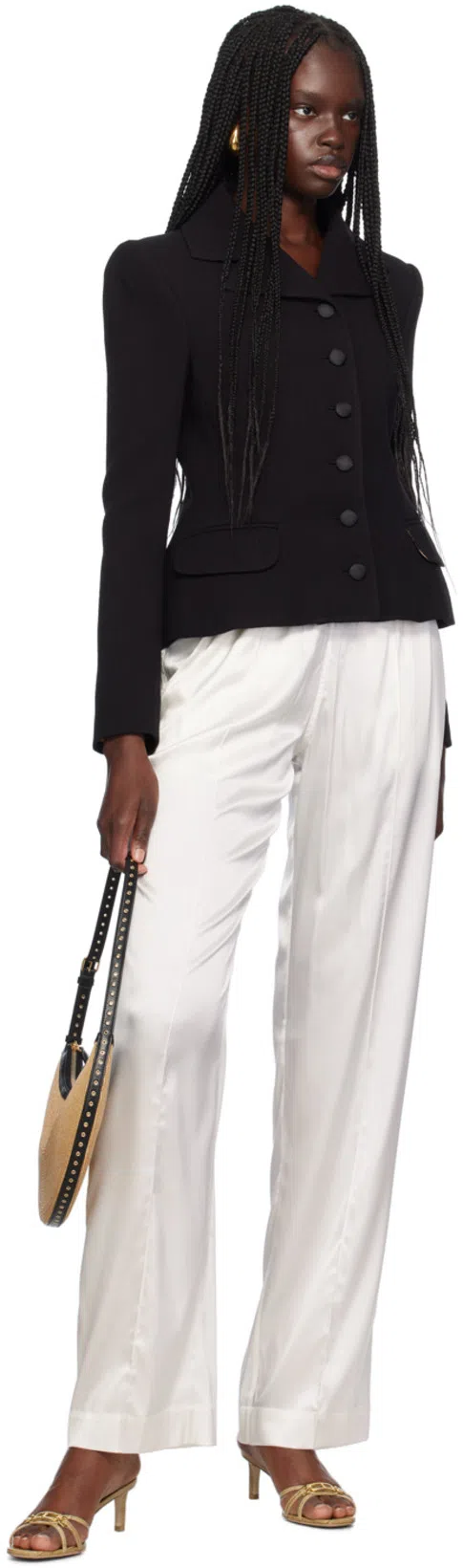 TOM FORD Primrose Liliac Silk Satin Pijama Pants In White