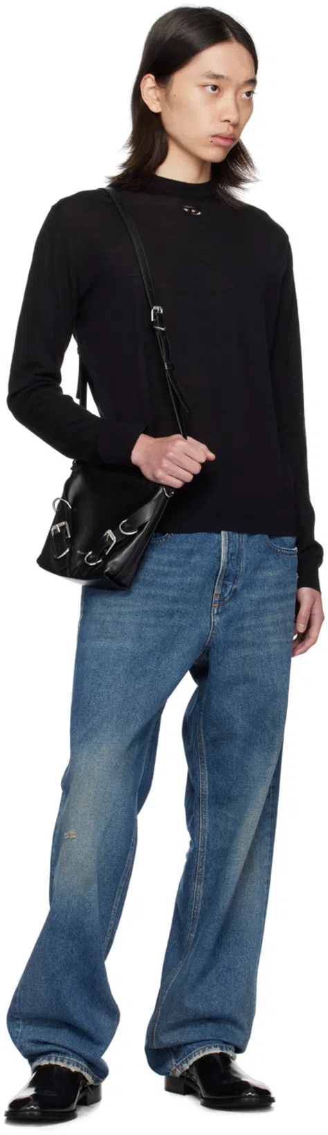 MAISON MARGIELA Tabi Toe Ankle Boots In Black