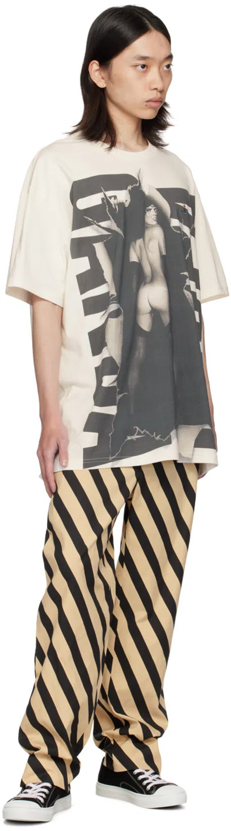 VIVIENNE WESTWOOD Low Top Canvas Plimsoll Cotton Canvas Black 11-45 Men