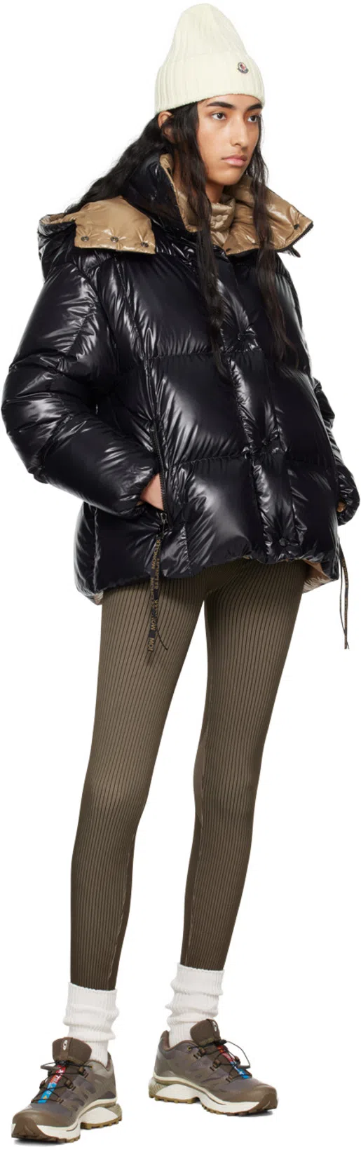 MONCLER Karakorum Convertible Hooded Quilted Glossed-ripstop Down Jacket In Black