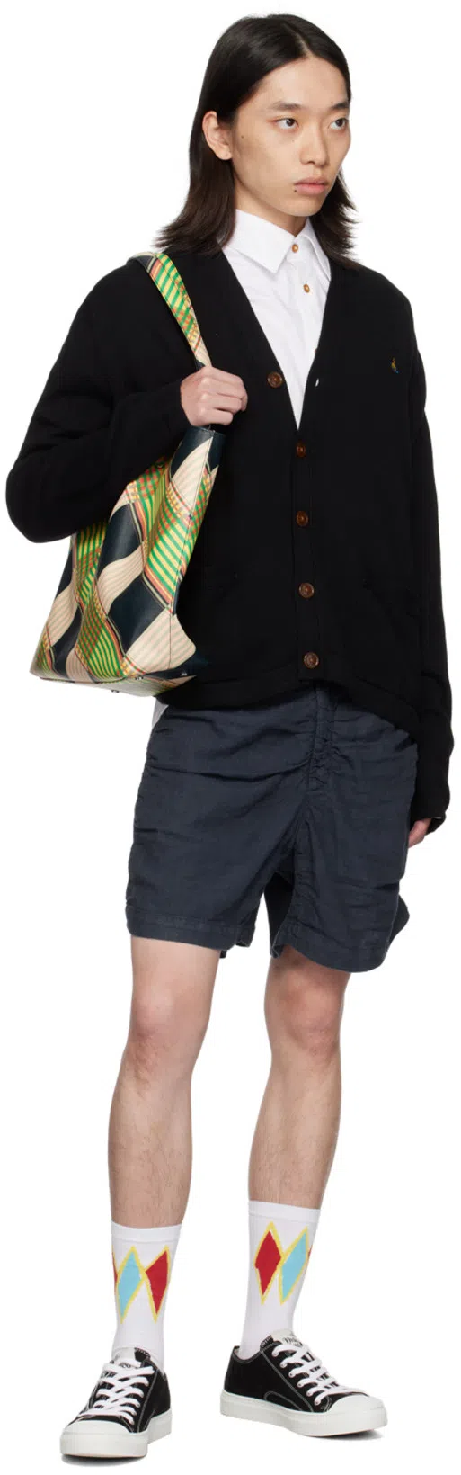 VIVIENNE WESTWOOD Low Top Canvas Plimsoll Cotton Canvas Black 11-45 Men