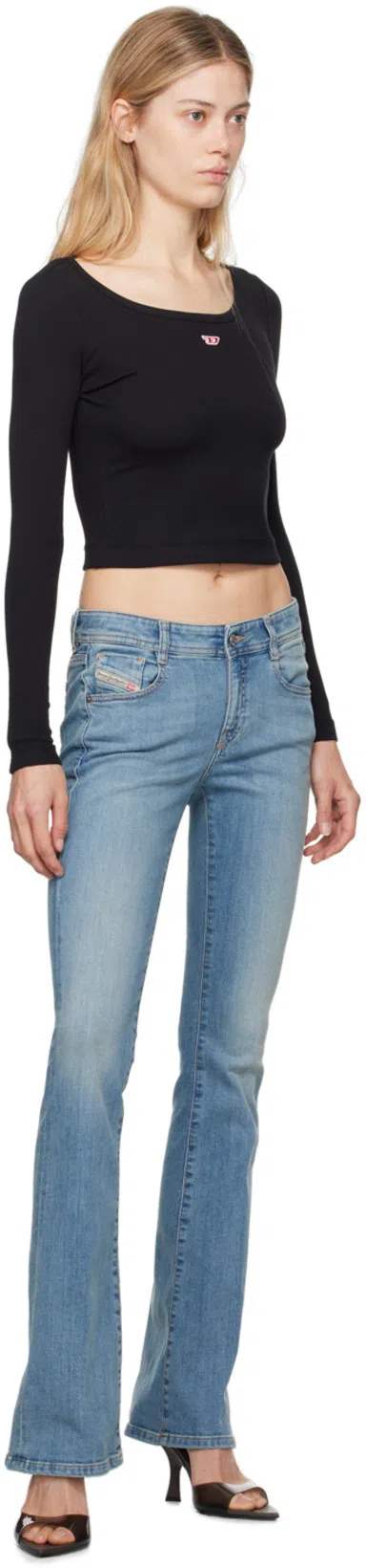 DIESEL Red Top Cropped M-vera-ls In Black