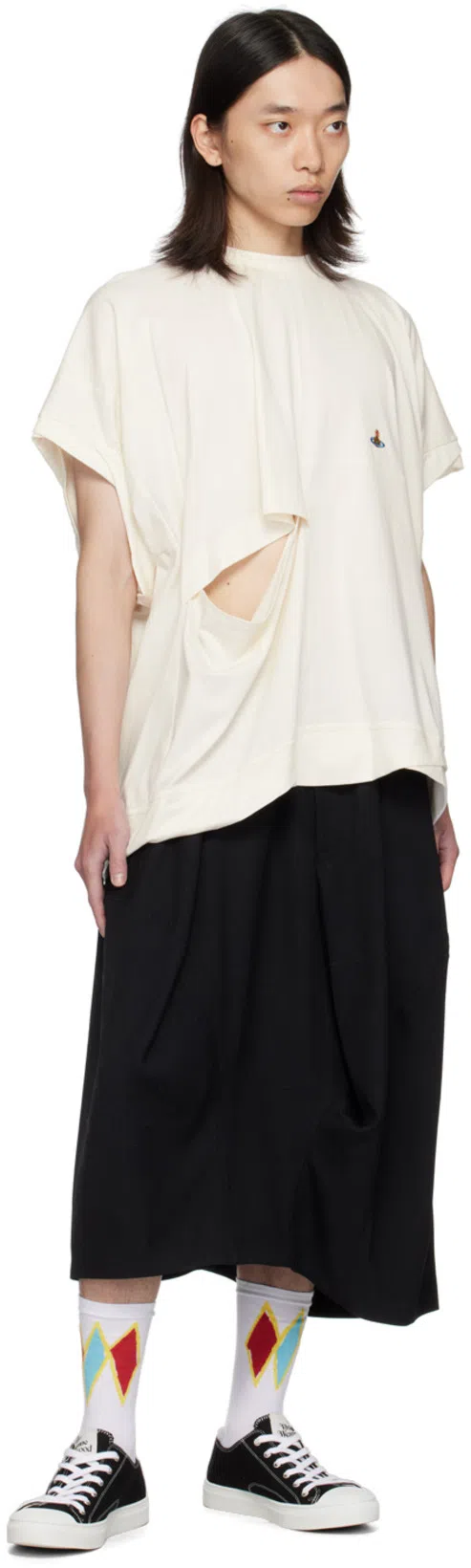 VIVIENNE WESTWOOD Low Top Canvas Plimsoll Cotton Canvas Black 11-45 Men