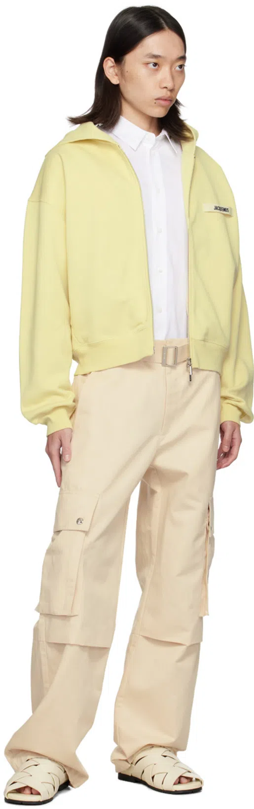 JACQUEMUS Cargo Gabardine Trousers In Eight In Multicolor