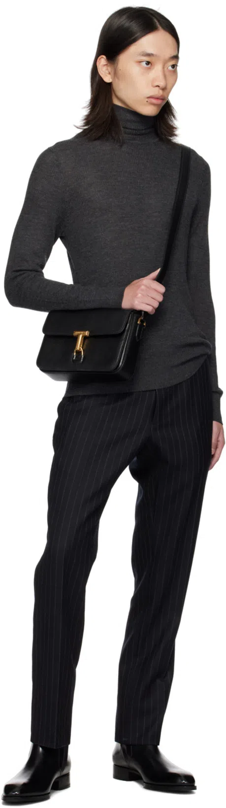 MAISON MARGIELA Tabi Toe Ankle Boots In Black