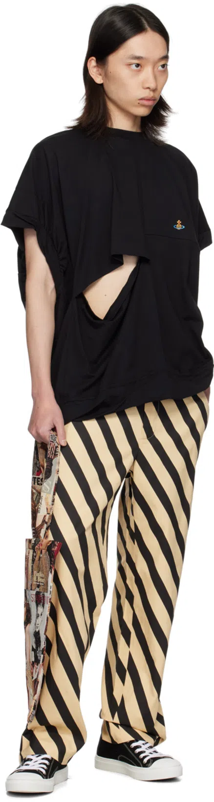 VIVIENNE WESTWOOD Low Top Canvas Plimsoll Cotton Canvas Black 11-45 Men