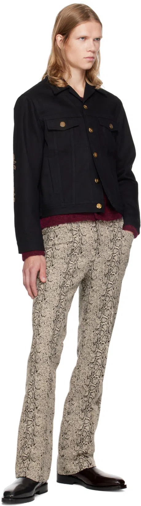 FERRAGAMO Squared Toe Ankle Boot In Nero