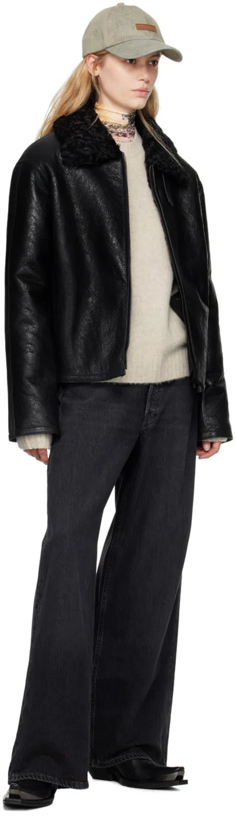 ACNE STUDIOS Multicolor Printed Turtleneck