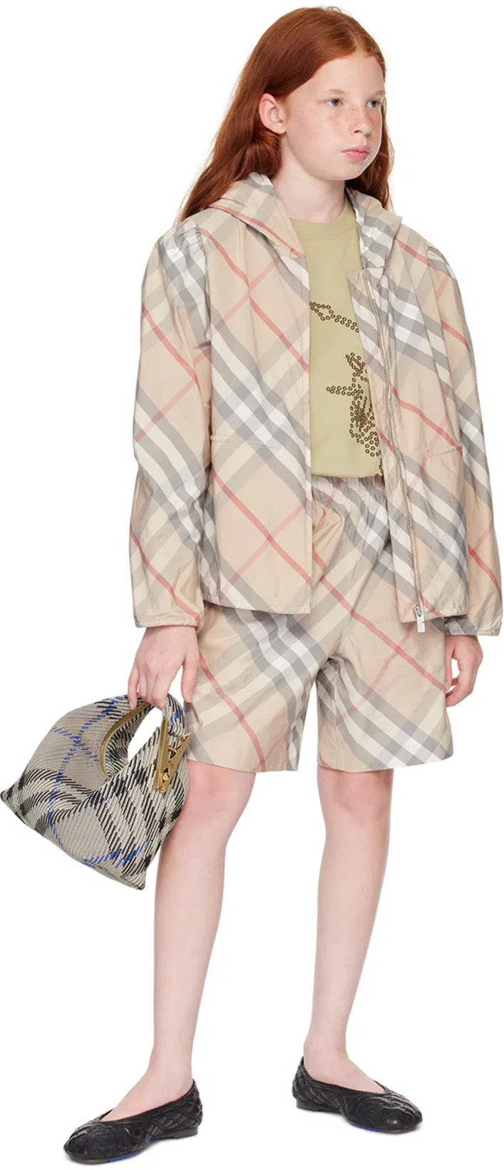 BURBERRY Quilted Leather Sadler Ballet Flats In Black