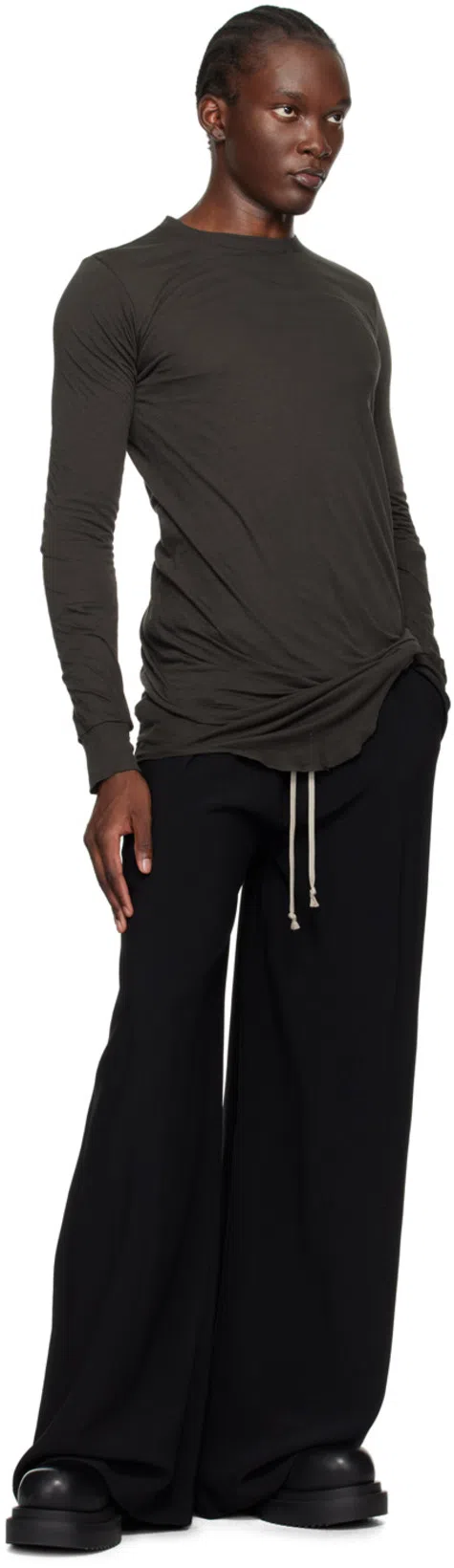 RICK OWENS Black Bauhaus Bogun Boots In 09 Black