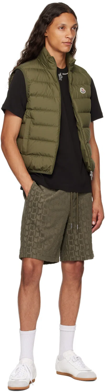 MONCLER Grenoble Crewneck T-shirt Embroidery Detail In Black