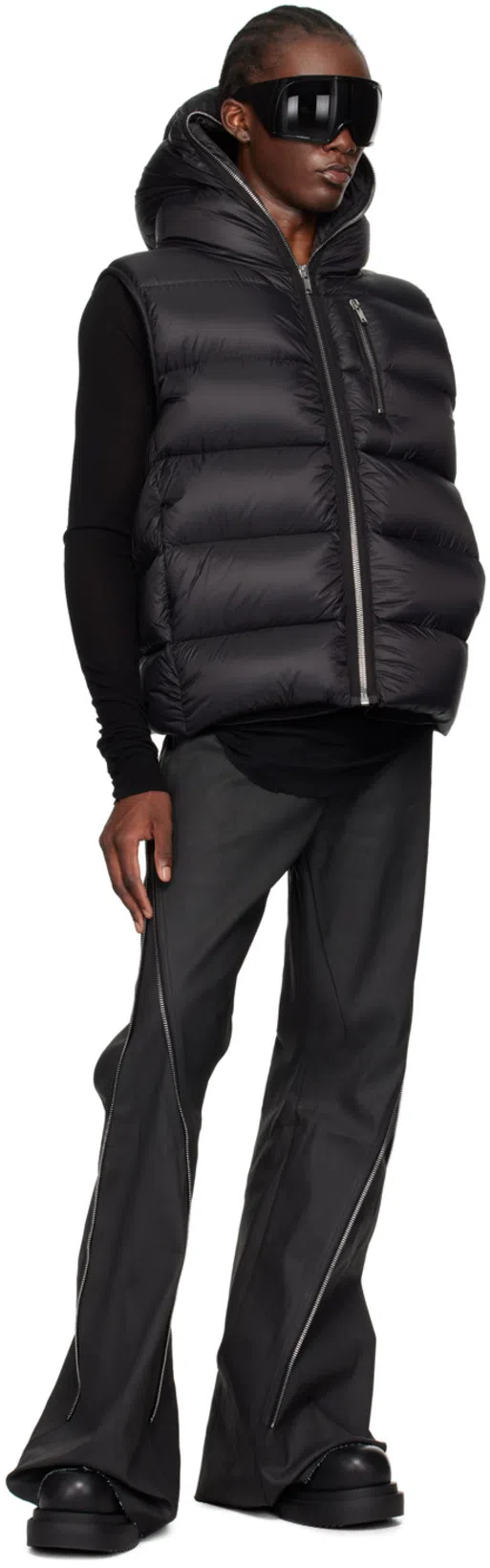 RICK OWENS Black Bauhaus Bogun Boots In 09 Black