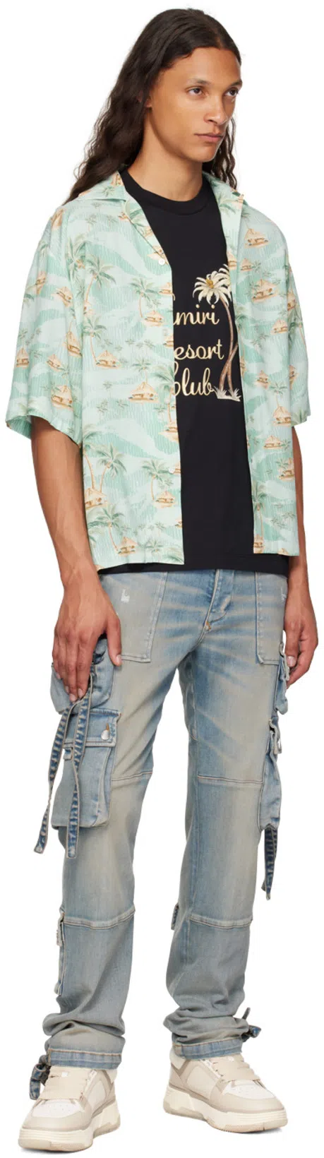 AMIRI Leather Ma-1 Low-top Sneakers In White