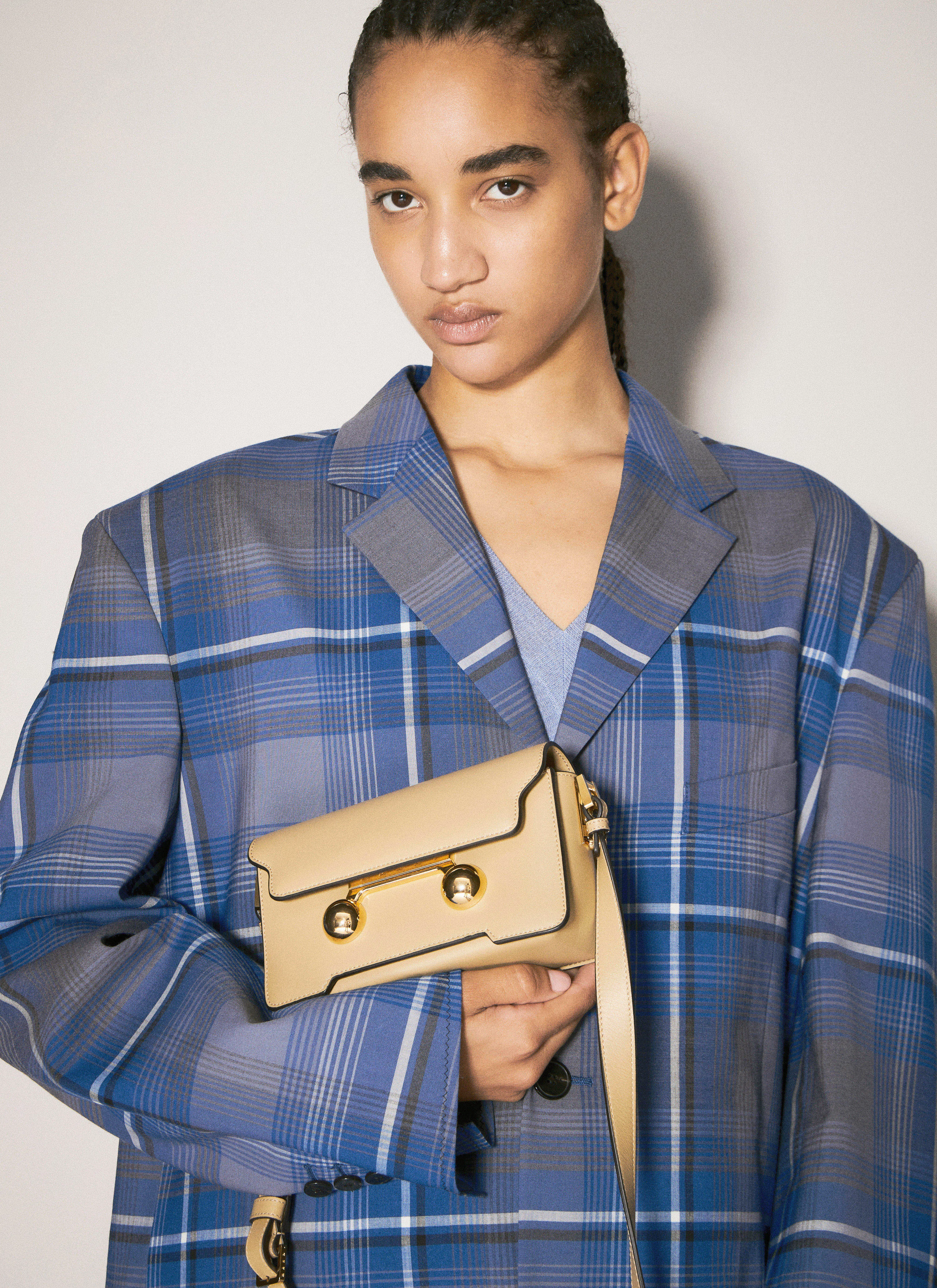 MAISON MARGIELA Bovine Leather Mary Jane Pumps With Sheepskin Detailing And Elegant Buckle Closure In Black