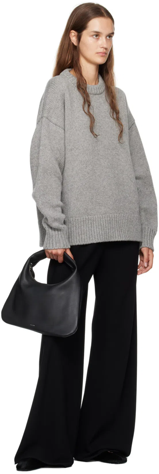 THE ROW Gala Virgin Wool Wide-leg Pants In Black