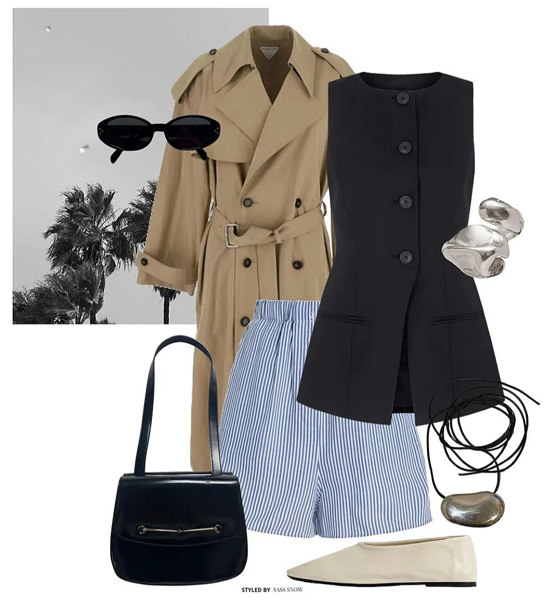 BOTTEGA VENETA Double Breasted Long Trench Coat In Beige O Tan