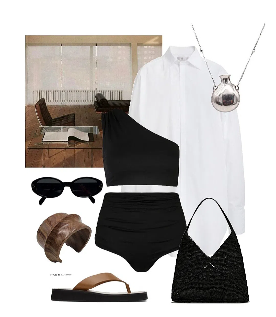 THE ROW Ginza Flip-flop Smooth Calfskin Sandals In Brown