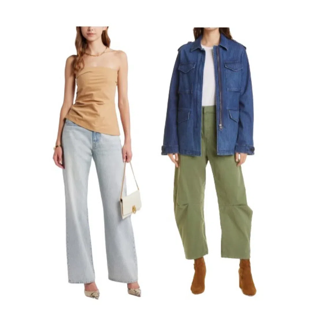 NILI LOTAN Shon Wide-leg Trousers In Green