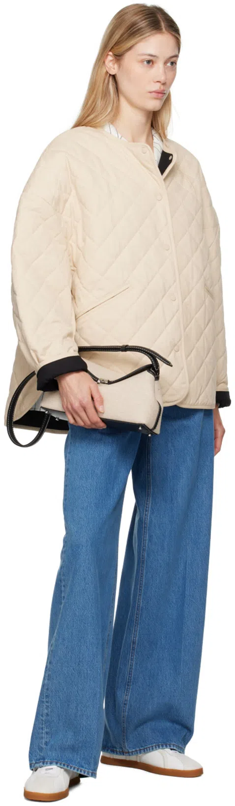 TOTÊME Toteme Monogram Embroidered Pajama Pants In Multi