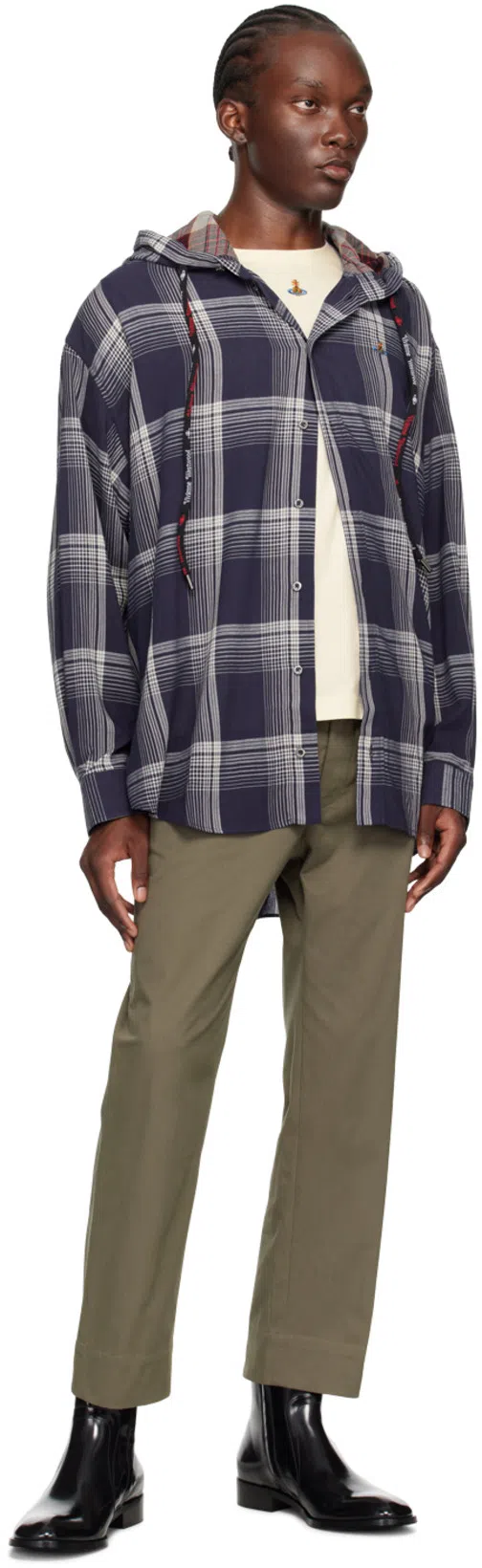 VIVIENNE WESTWOOD Khaki M Cropped Cruise Trousers In Aw24-khaki