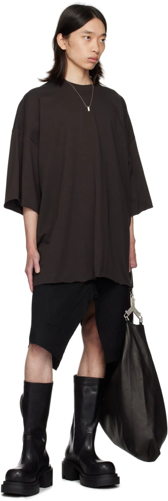 RICK OWENS Black Bauhaus Bogun Boots In 09 Black