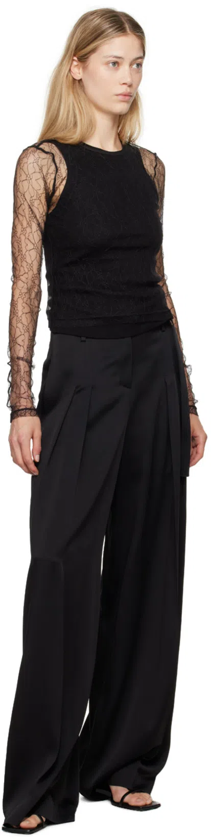 TOTÊME The Strappy Lizard-effect Leather Sandals In Black