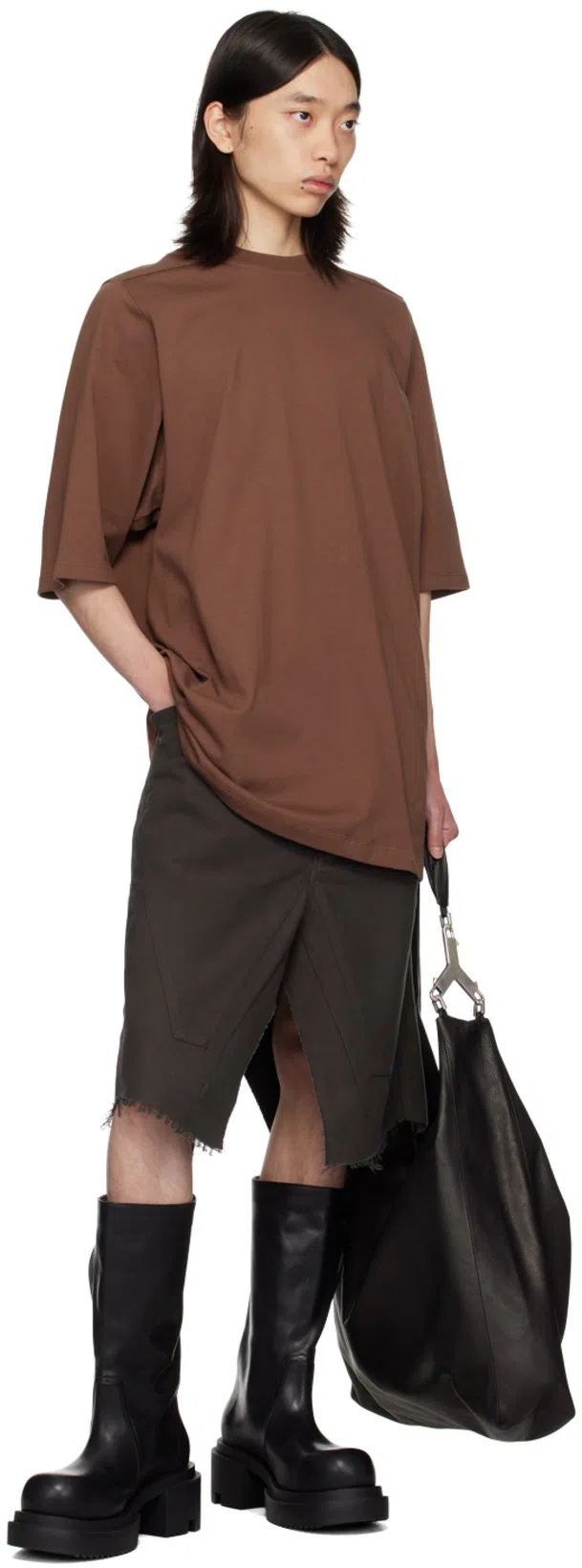 RICK OWENS Black Bauhaus Bogun Boots In 09 Black