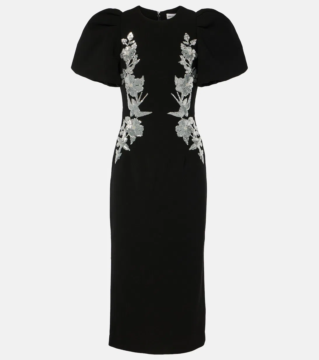 REBECCA VALLANCE Monroe Midi Dress In Black