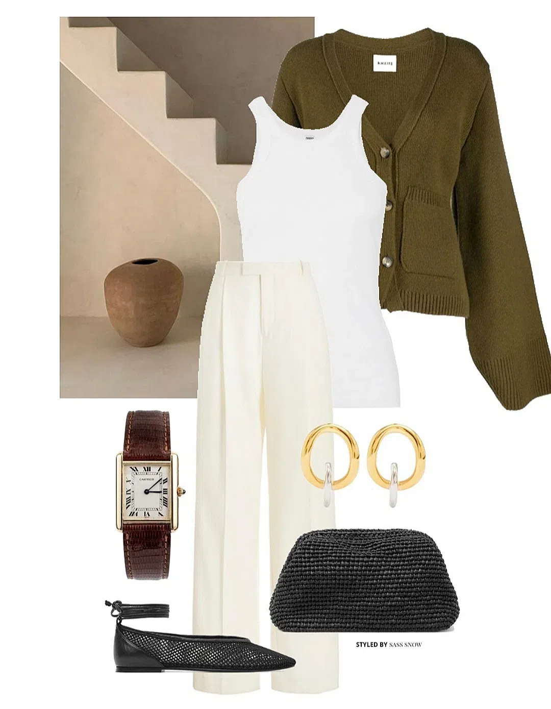 KHAITE Womens Barley Scarlet V-neck Cashmere Cardigan In Neutral