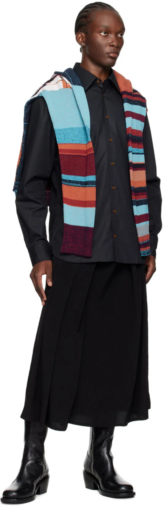 VIVIENNE WESTWOOD Graffiti Pattern Knit Jumper In Bunt