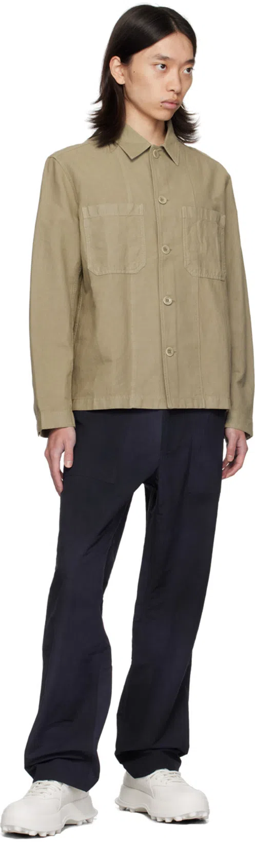 JIL SANDER Leather Sneakers In White