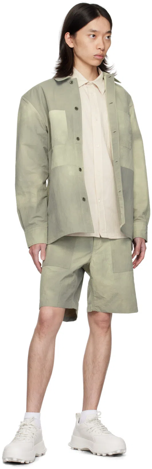 JIL SANDER Leather Sneakers In White