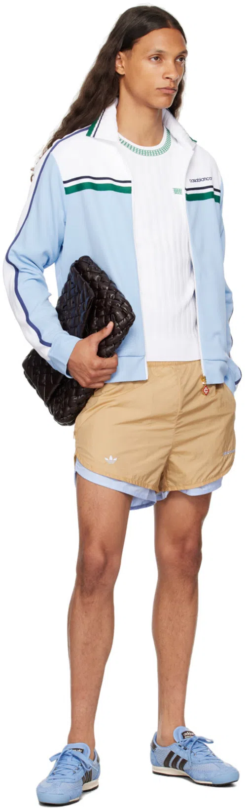 BOTTEGA VENETA Brown Rumple Messenger Bag In 2145-fondant-silver