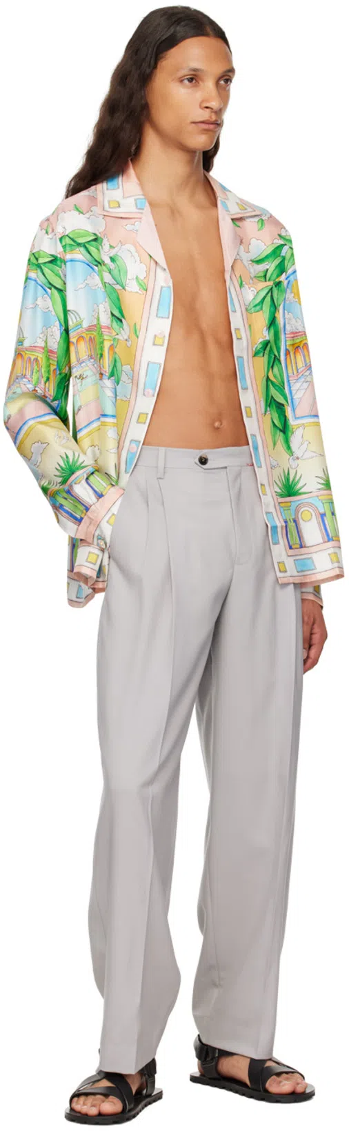 JIL SANDER Low Sandal. In Black