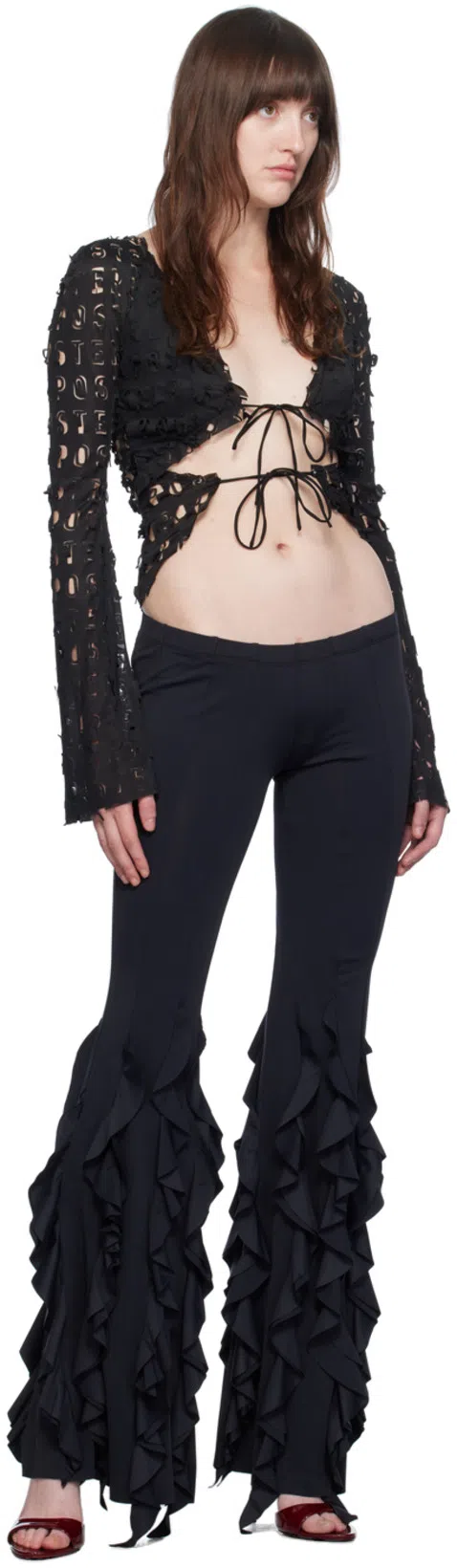 PARIS TEXAS Brown Lidia Mules In Animal Print