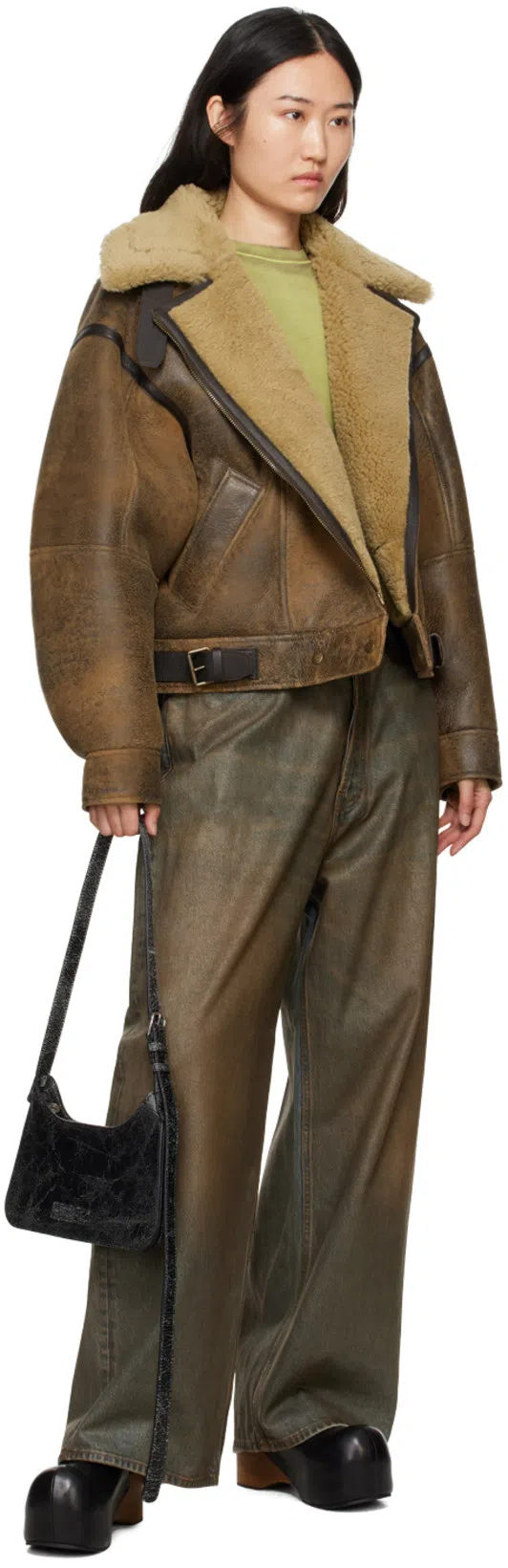 ACNE STUDIOS Platt Micro Shoulder Bag In Black