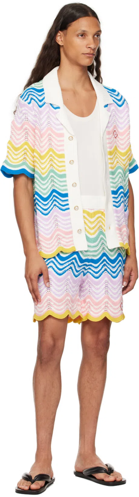 CASABLANCA Knit Wave Shirt Gradient In Multi