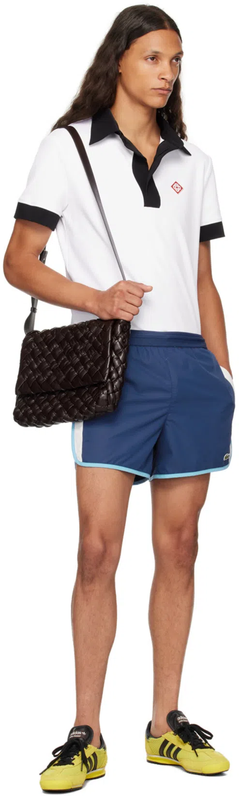 BOTTEGA VENETA Brown Rumple Messenger Bag In 2145-fondant-silver