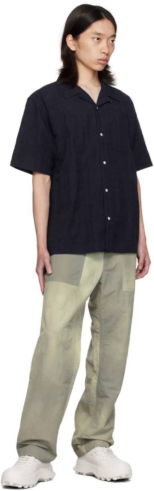 JIL SANDER Leather Sneakers In White