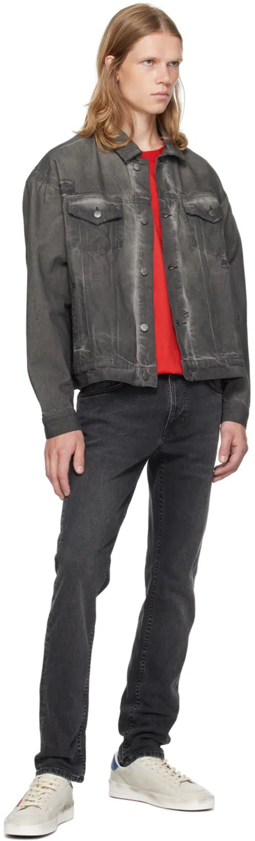 AMIRI Mens Red Ma Core Short-sleeves Relaxed-fit Cotton-jersey T-shirt