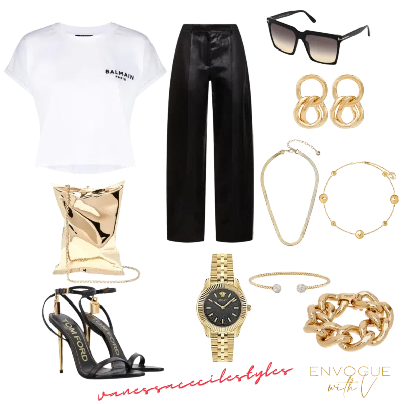 TOM FORD Black Shiny Padlock Pointy Naked Heeled Sandals In Multi