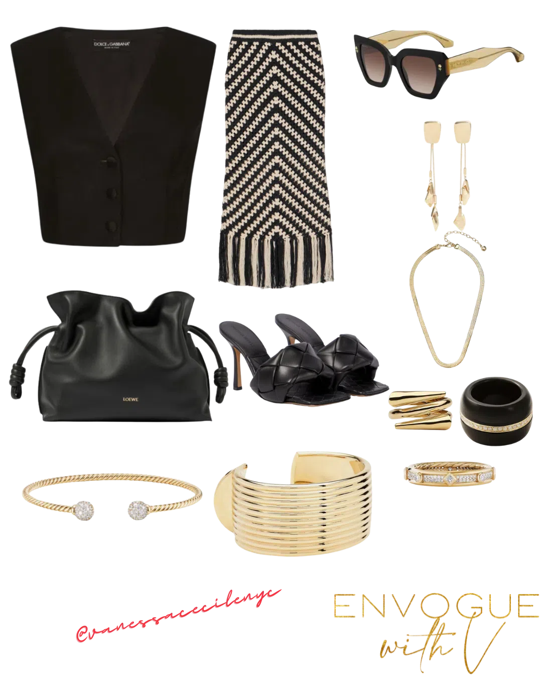 DOLCE & GABBANA Cropped Bustier Vest In Black