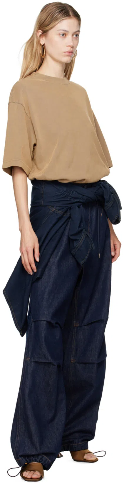 AMINA MUADDI Brown Lupita Slipper Heeled Sandals In Mocha