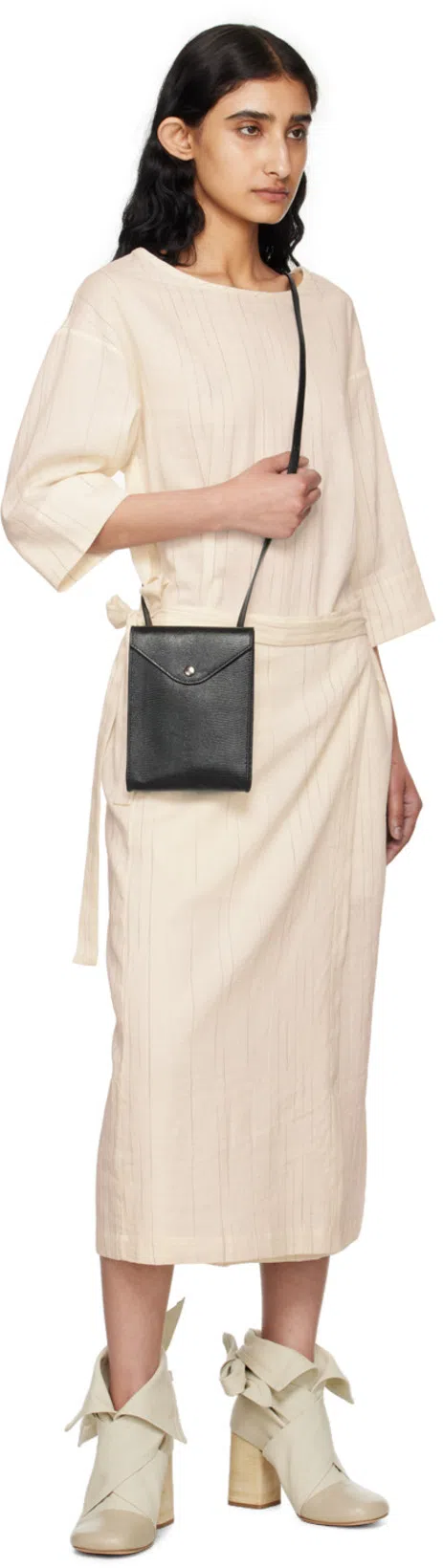 TOOGOOD Off-white 'the Sieve Maker' Maxi Dress In Fading Stripe Raw