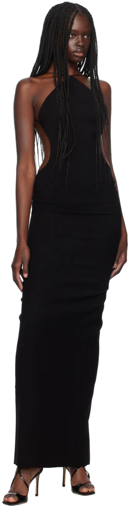 JIMMY CHOO Azia Strappy Square Toe Sandals In Black