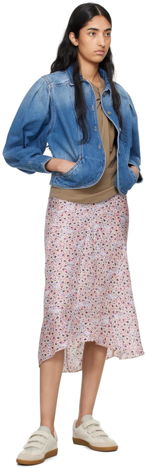 ISABEL MARANT Beth Mixed Leather Triple-grip Sneakers In Multi